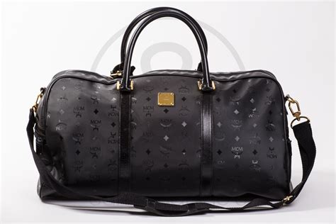 mcm duffel bag replica|mcm duffle bag black.